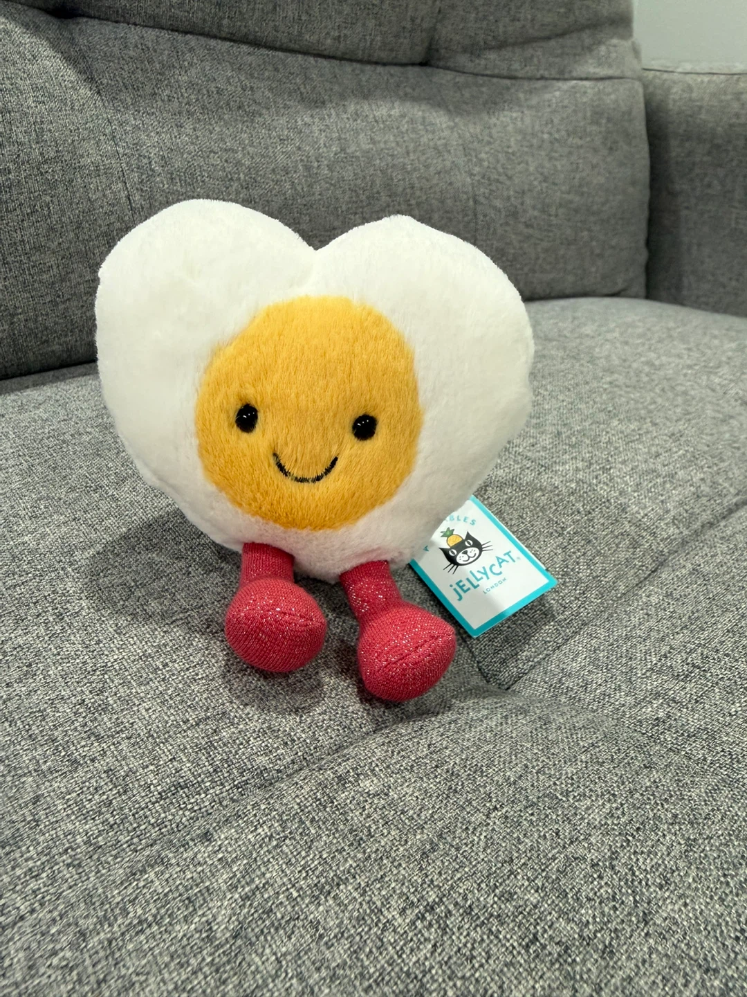 Jellycat Amuseables Heart Boiled Egg Plush