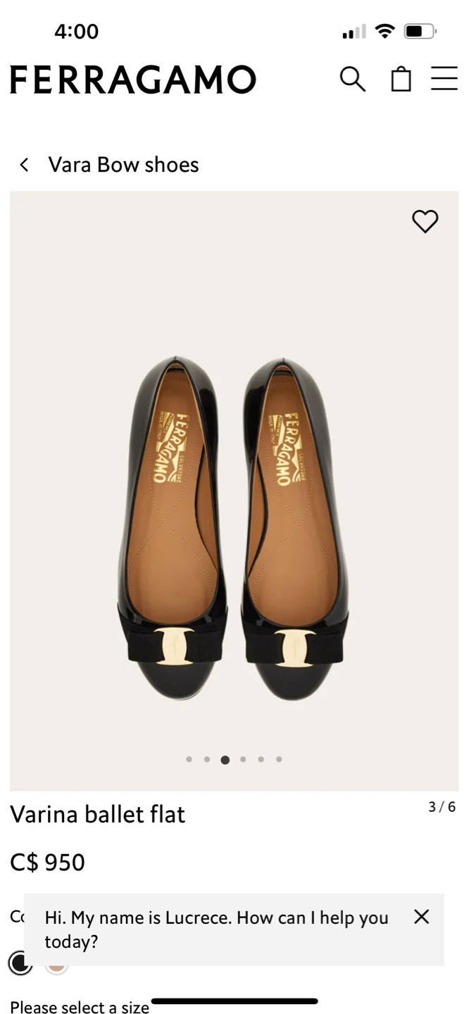 Salvatore Ferragamo Navy Patent Vara Bow Ballet Flats - photo 2
