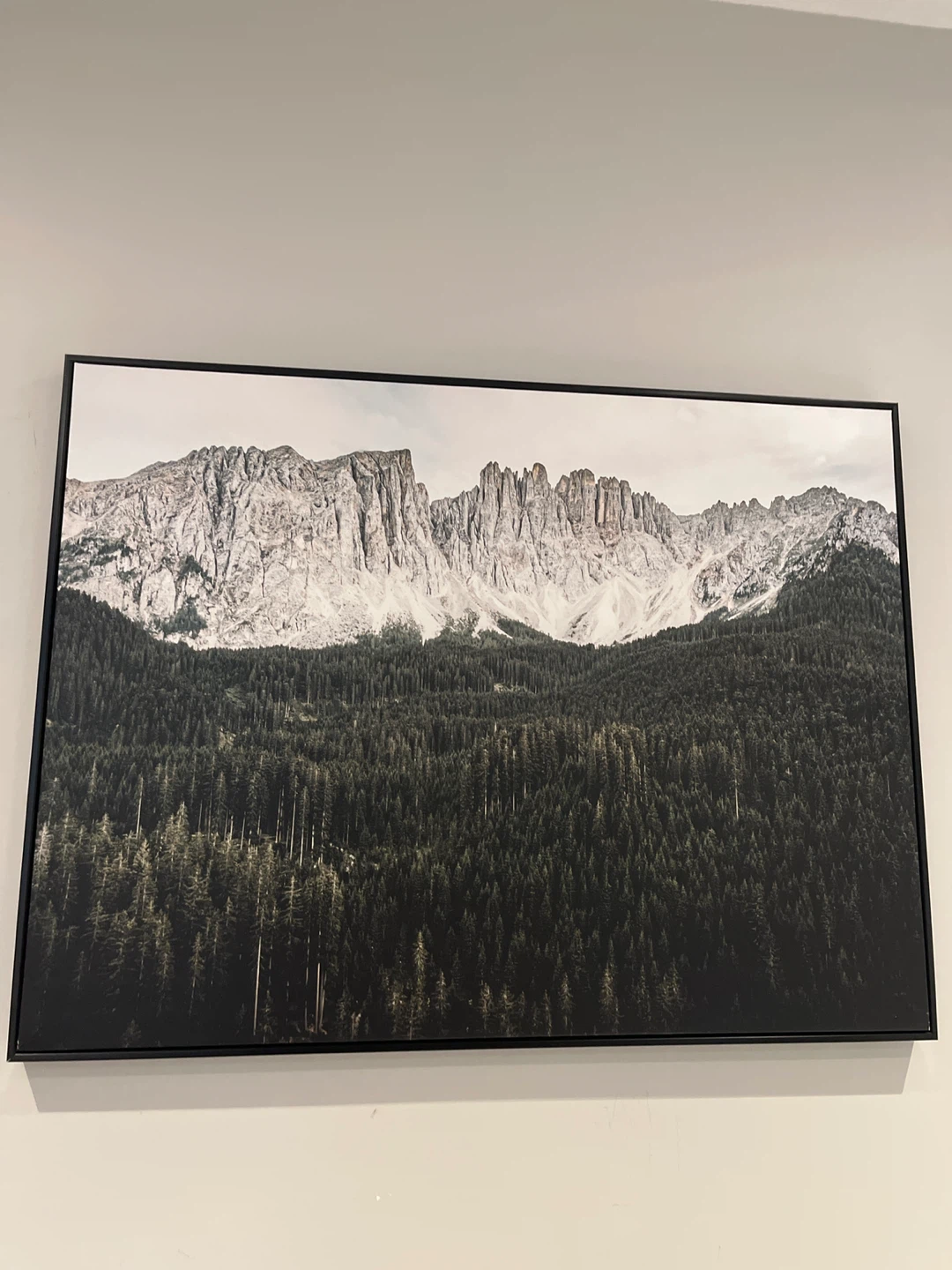 Framed Mountain and Forest Landscape Wall Art - photo 2