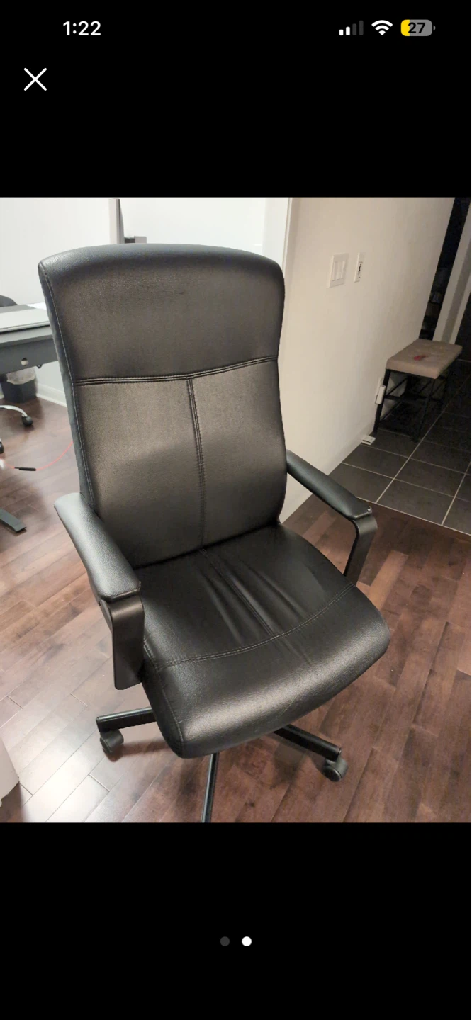 IKEA Black Office Chair - photo 2