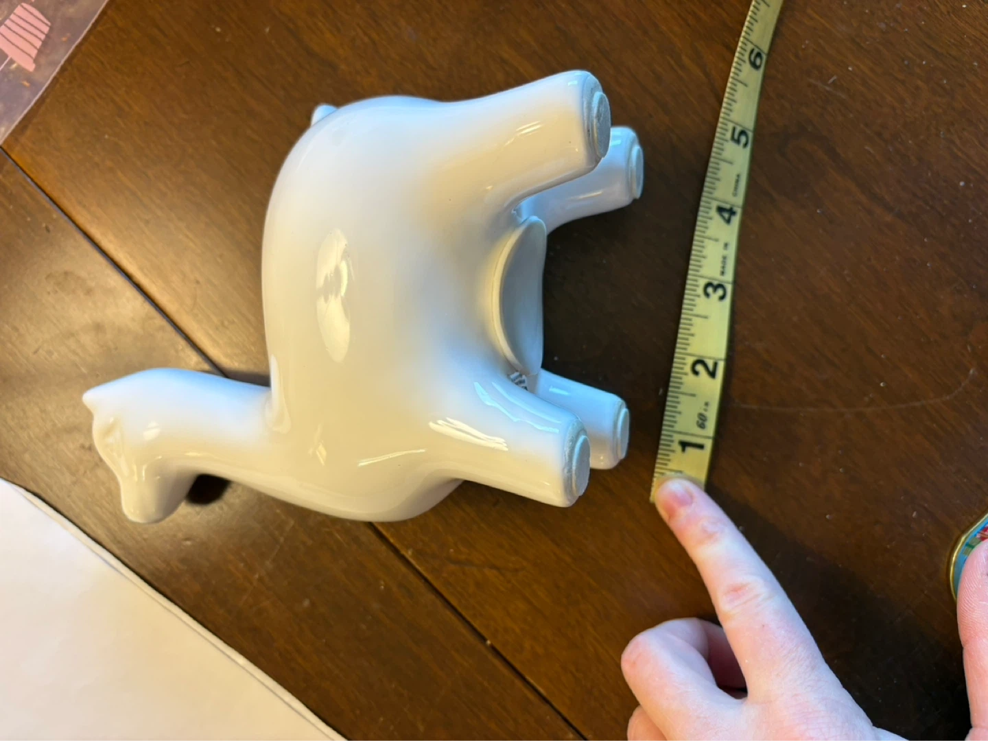 White Ceramic Lama Bank - photo 2