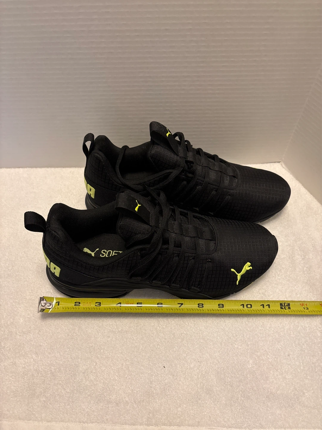 Puma SoftFoam Athletic Shoes - Men's Size 9.5 - Black/Yellow