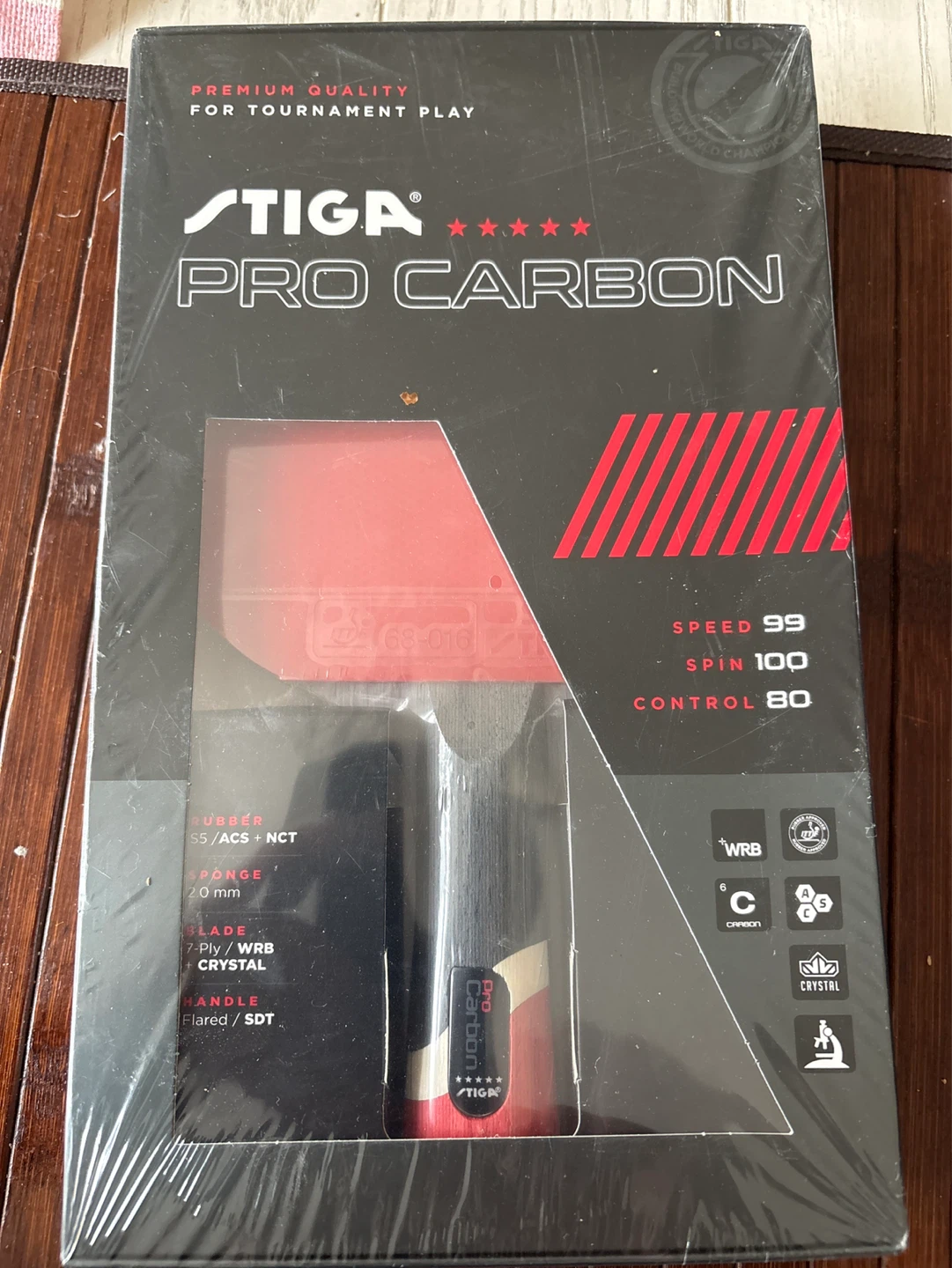 Stiga Pro Carbon Table Tennis Paddle