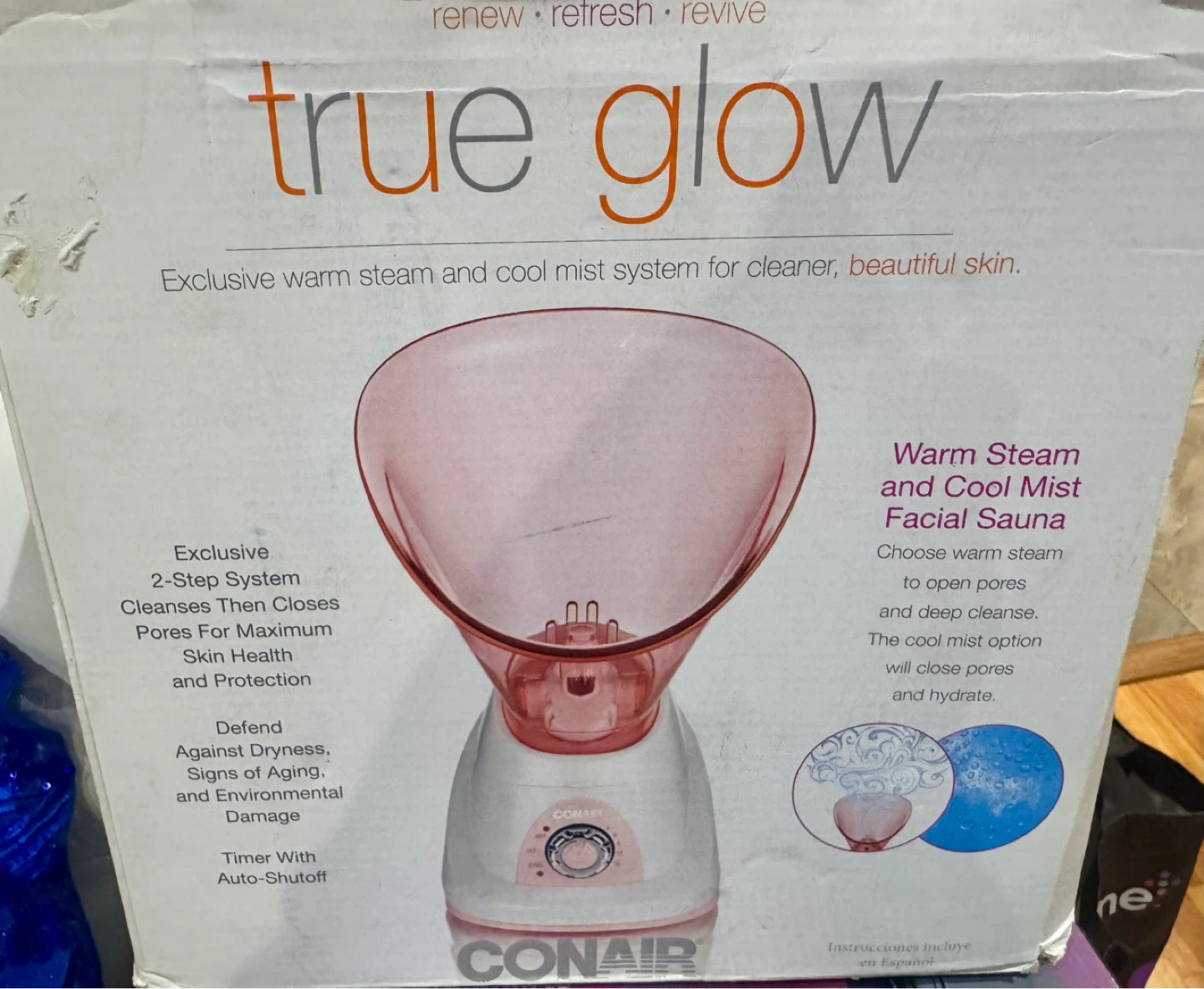 CONAIR True Glow Facial Sauna Steamer