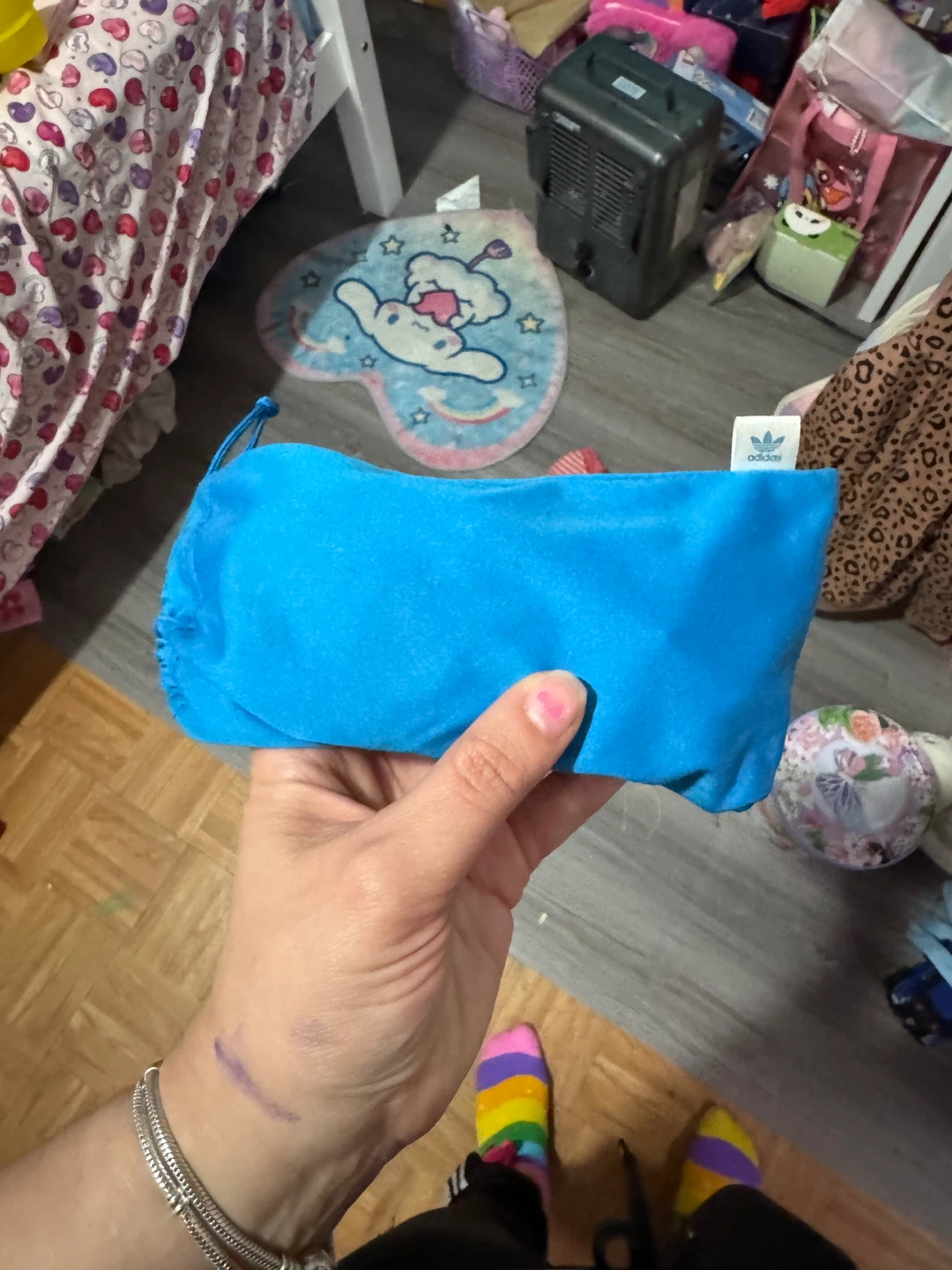 Adidas Red Sunglasses with Blue Pouch - photo 3