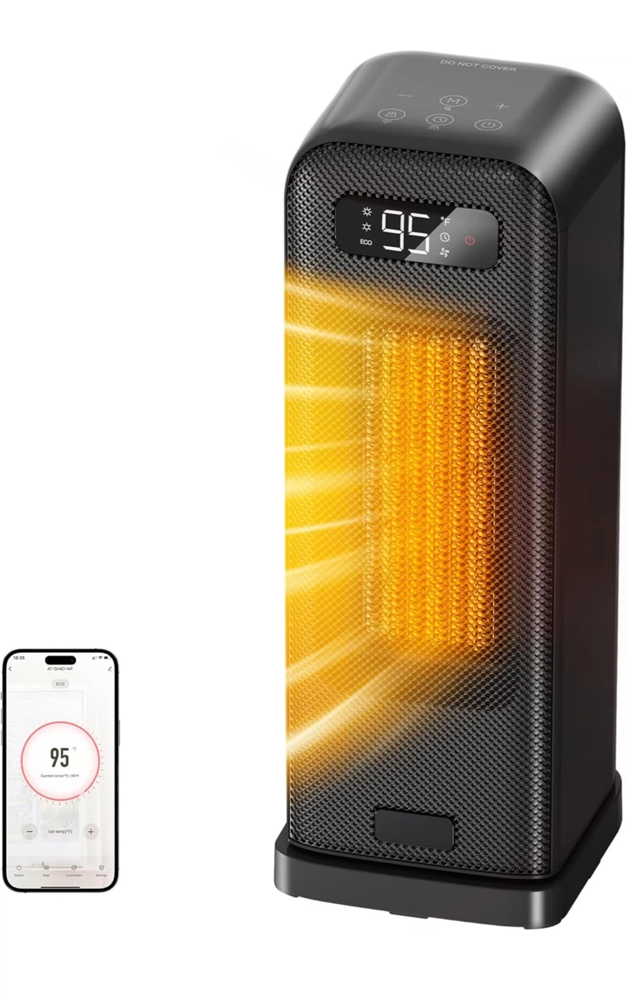Smart Electric Heater with WiFi and Voice Control