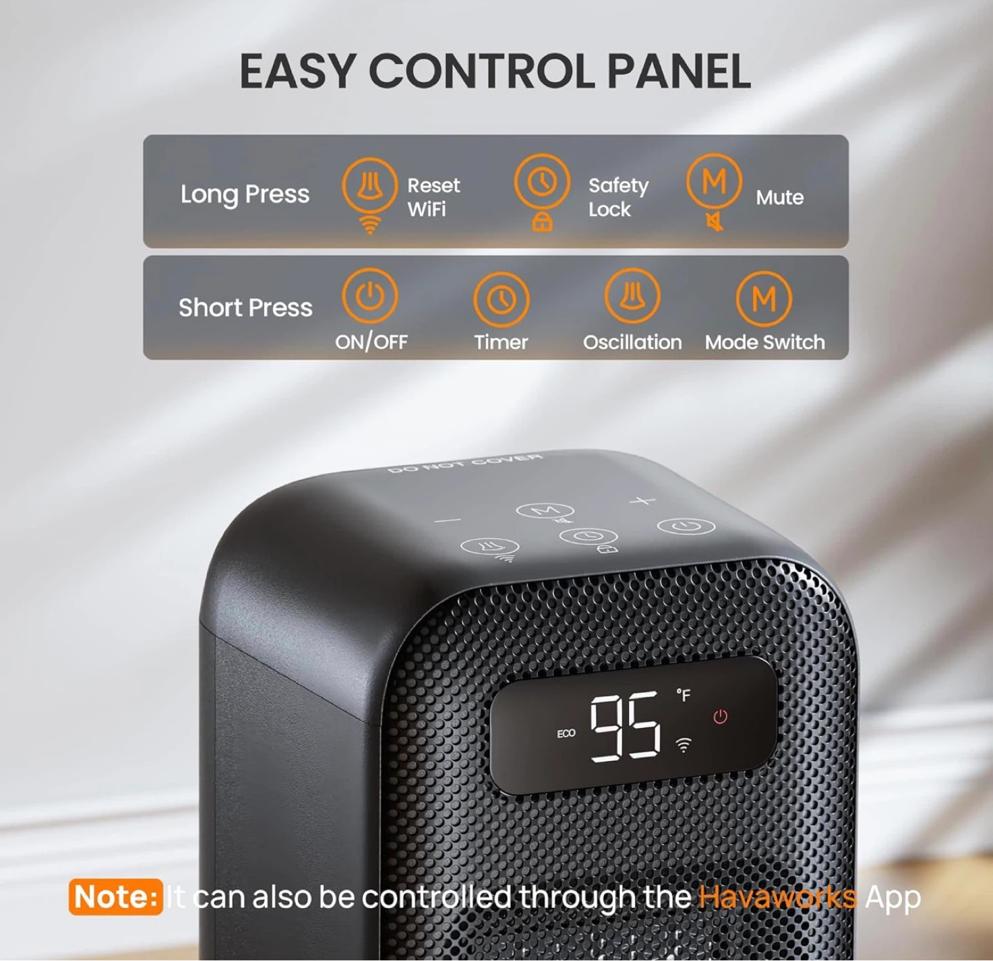 Smart Electric Heater with WiFi and Voice Control - photo 4
