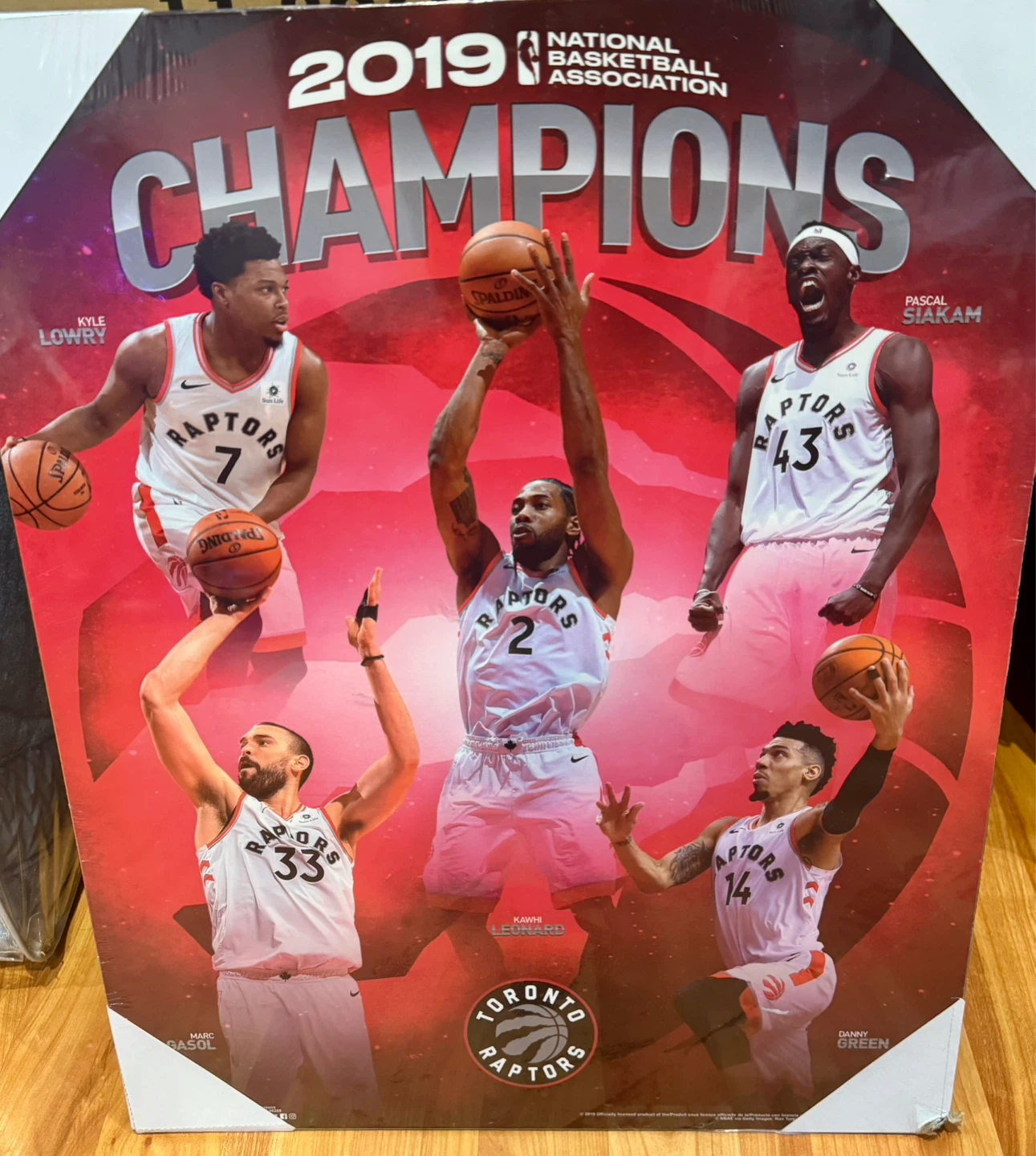 2019 Toronto Raptors NBA Champions Poster