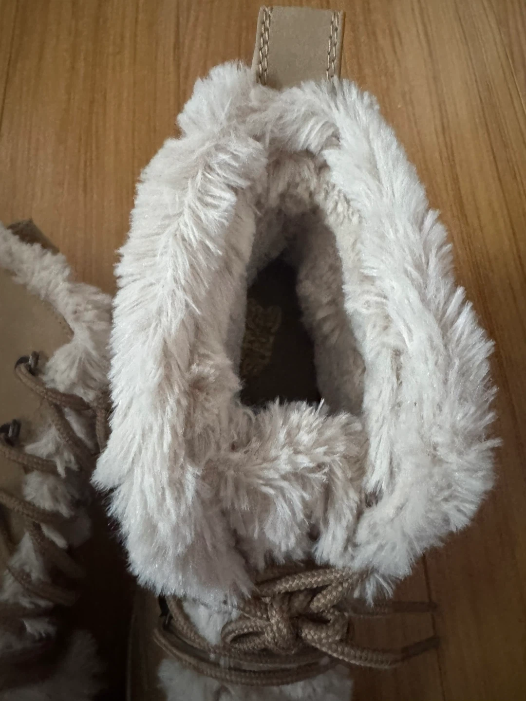 Tan Faux Fur Lined Wedge Boots - photo 2