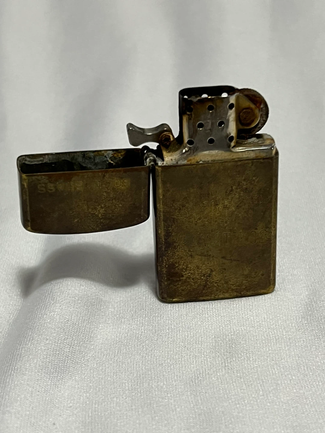 Zippo-1932-1990 Solid Brass Commemorative Lighter