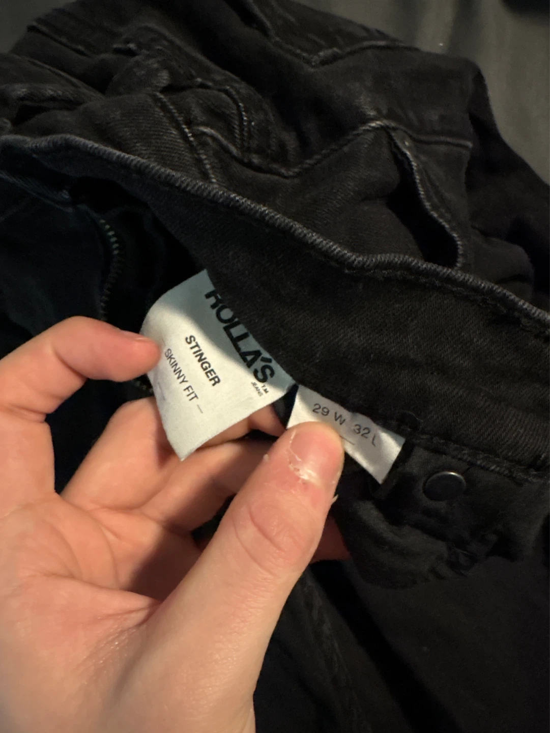 Rolla's Stinger Skinny Fit Jeans - Black - Size 29W 32L - photo 2