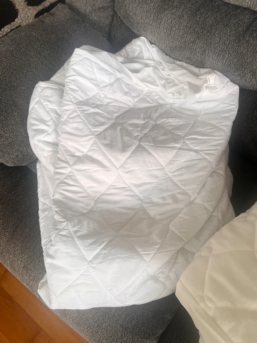 White Quilted Mattress Protector -2