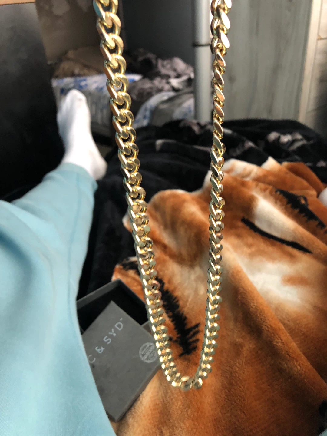 Gold Chain Necklace with Box 14kt