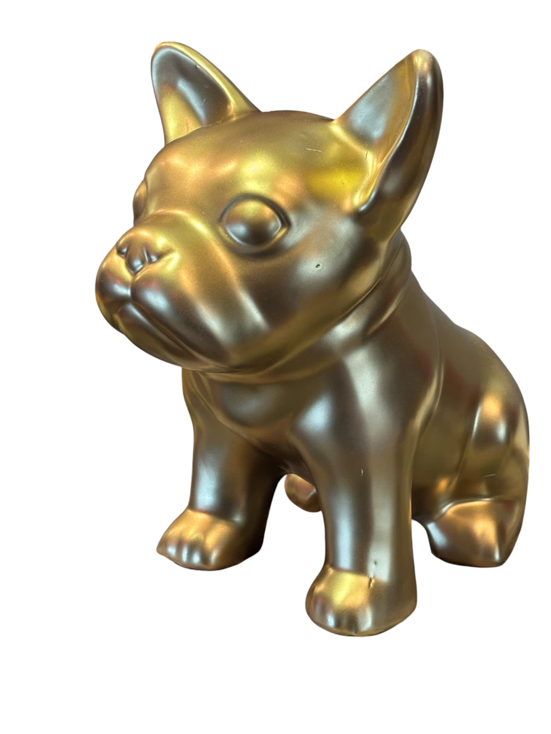 Gold French Bulldog Figurine