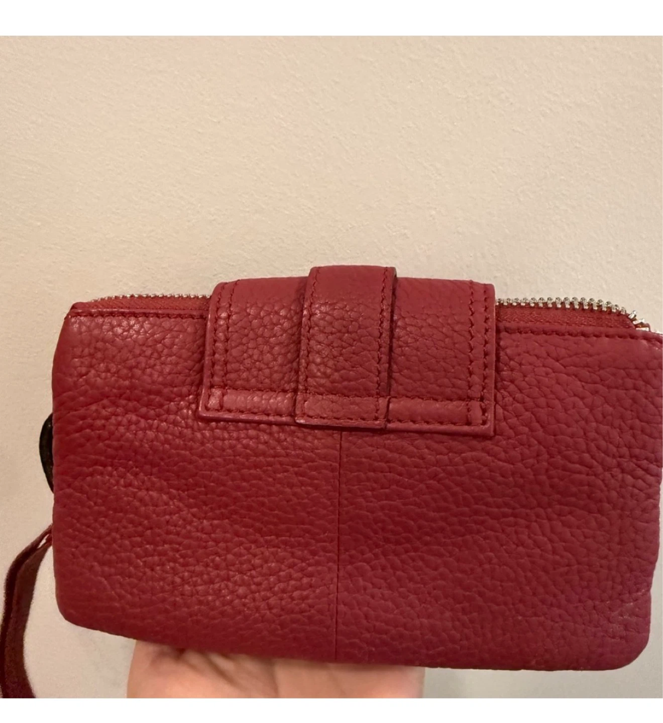Red Leather Wallet/Clutch - photo 2