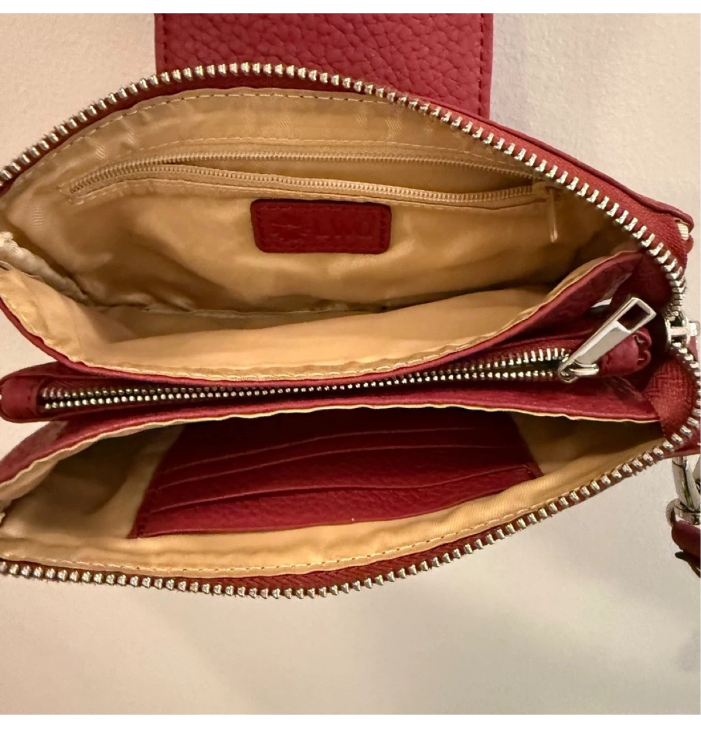 Red Leather Wallet/Clutch - photo 3