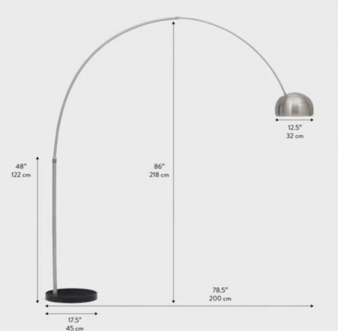 Structube ARC Floor Lamp - Black (With Delivery) - photo 4