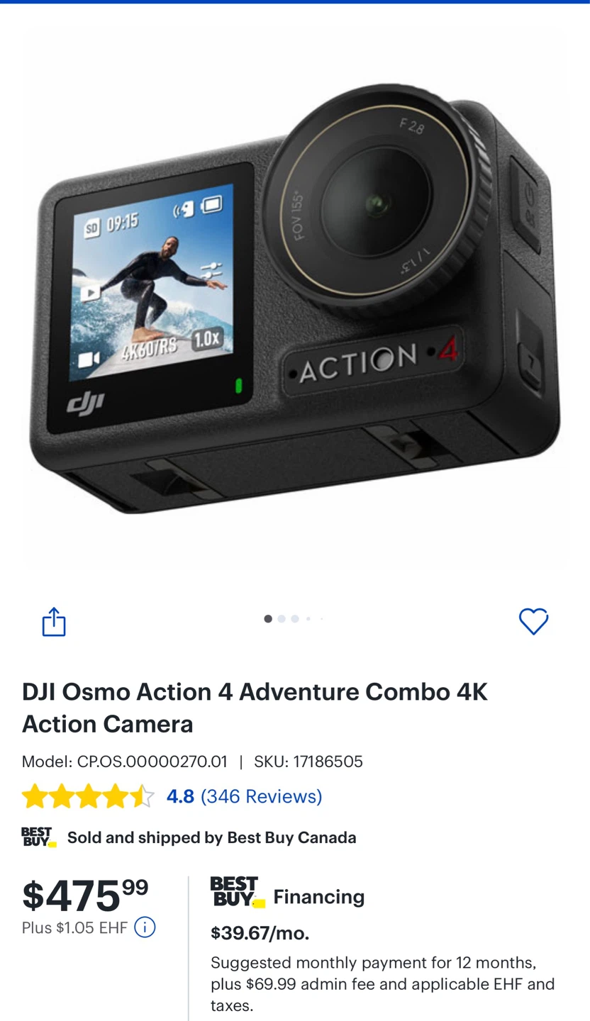 DJI Osmo Action 4 Camera
