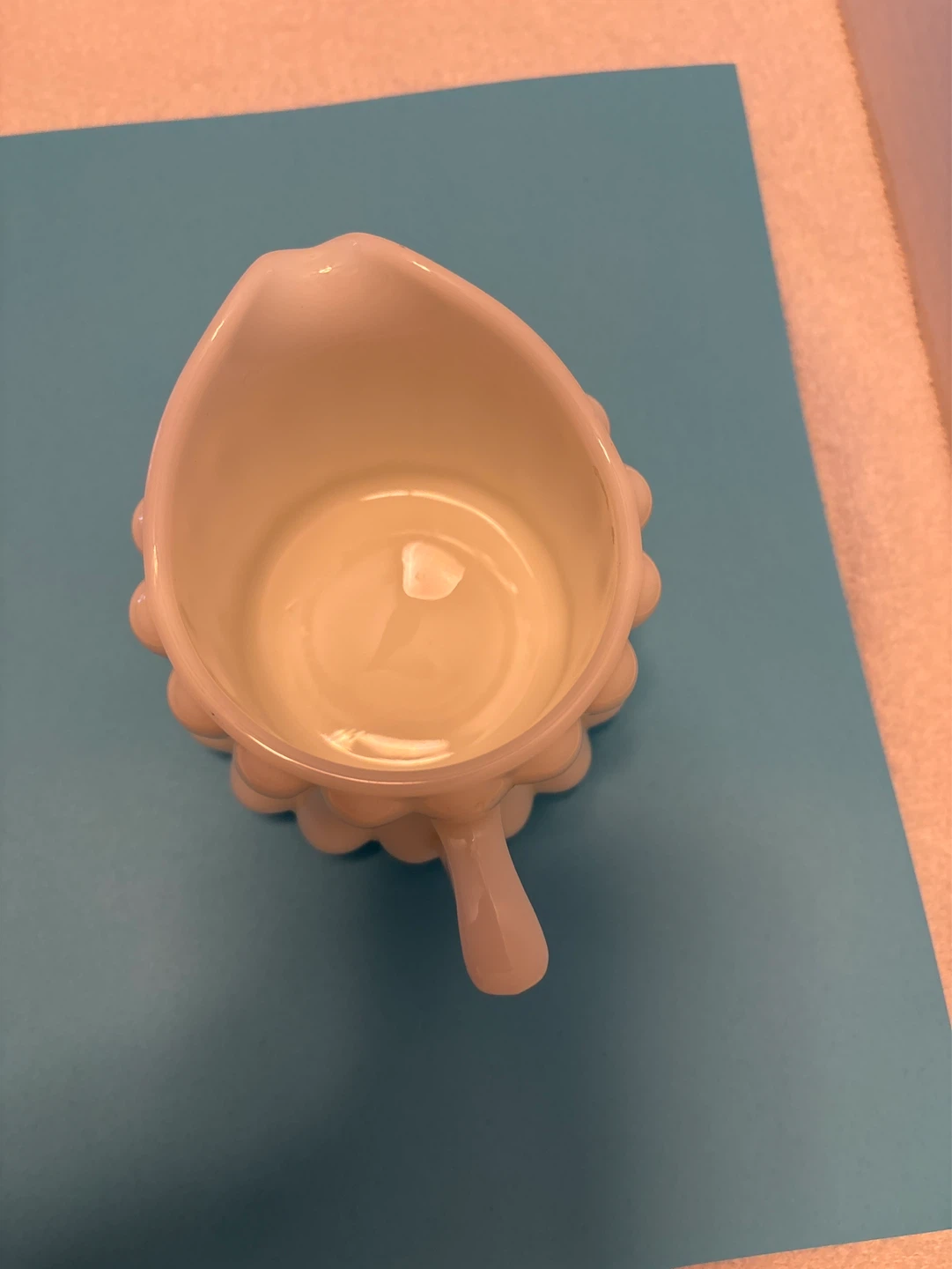 Vintage Milk Glass Creamer with Stirrers - photo 2