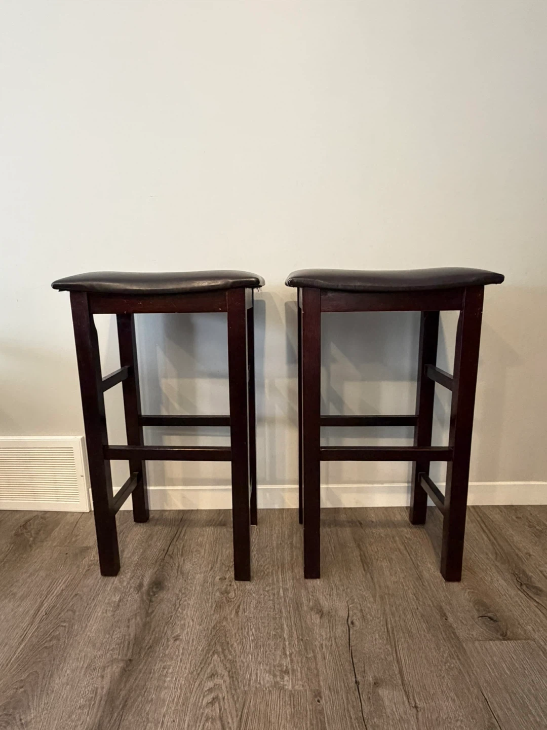 Pair of Dark Brown Bar Stools