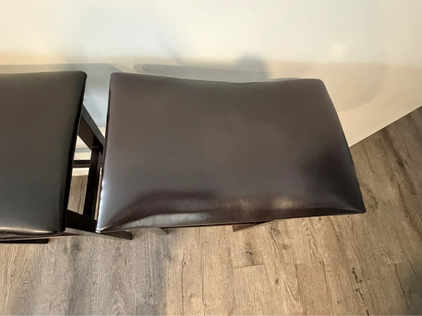 Pair of Dark Brown Bar Stools - photo 5