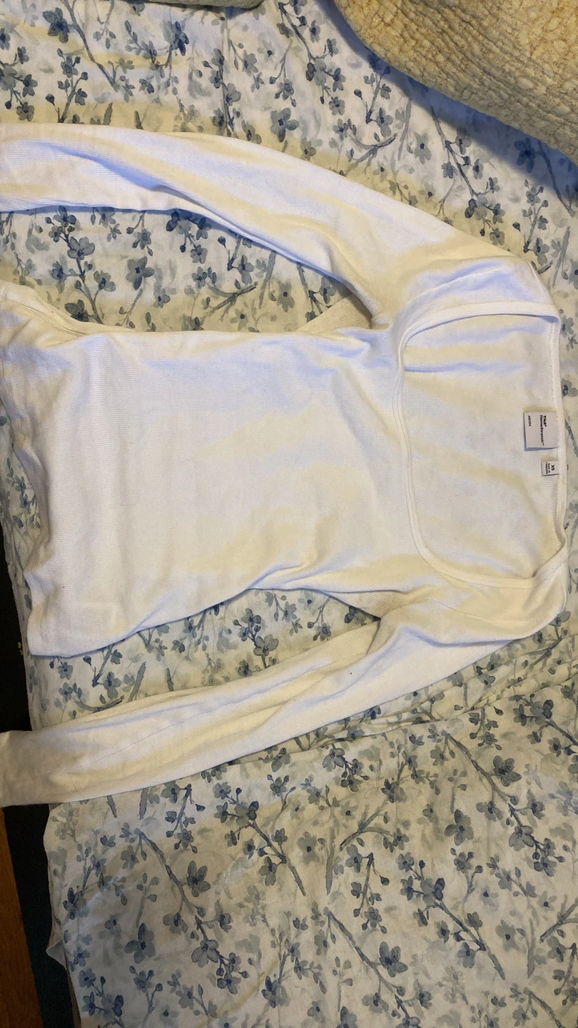 TNA HomeStretch White Long Sleeve Shirt XS White - photo 2
