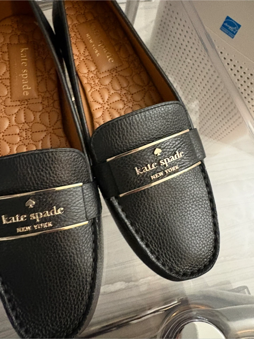 Kate Spade New York Black Leather Loafers