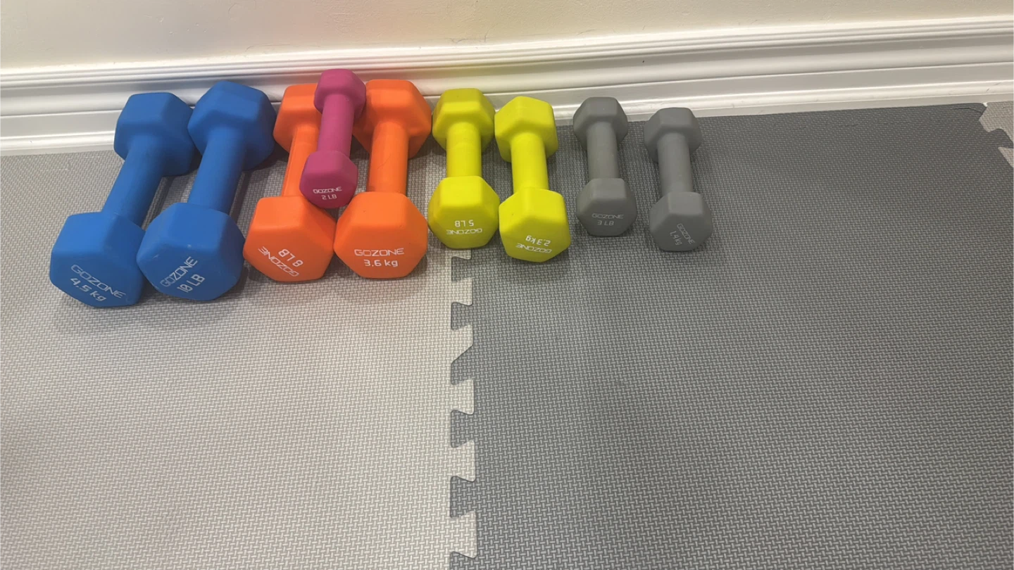 Multiple Dumbbells - Various Weights - GoZone and Ziva