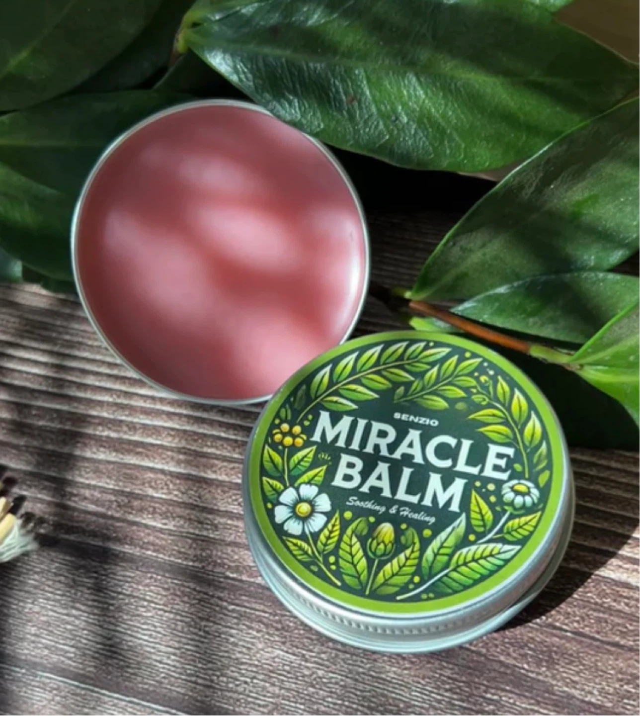 Senzio Miracle Balm Soothing & Healing Pain Relief 1.7 oz Tin