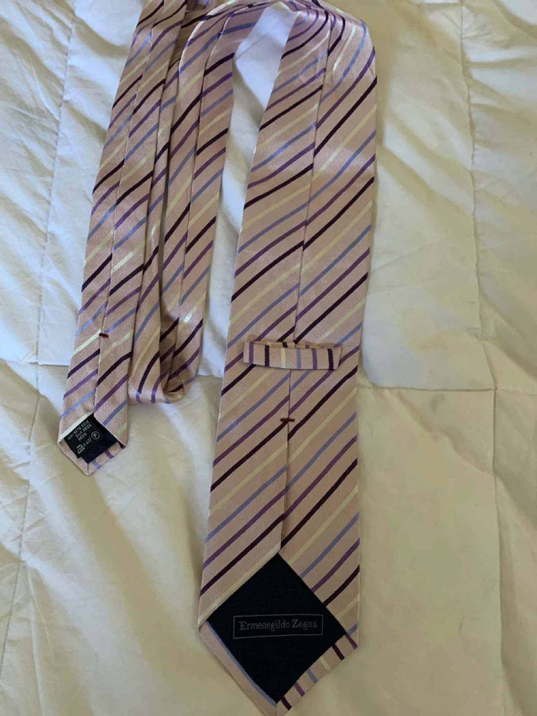 Ermenegildo Zegna Striped Silk Tie - photo 2