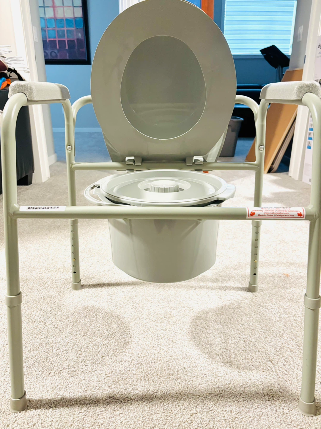 Brand New Stationary Commode with Arms - photo 2