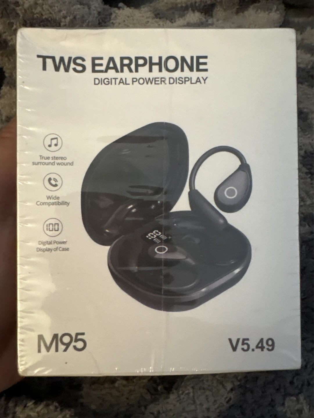 TWS Earphone M95 Digital Power Display True Wireless Earbuds
