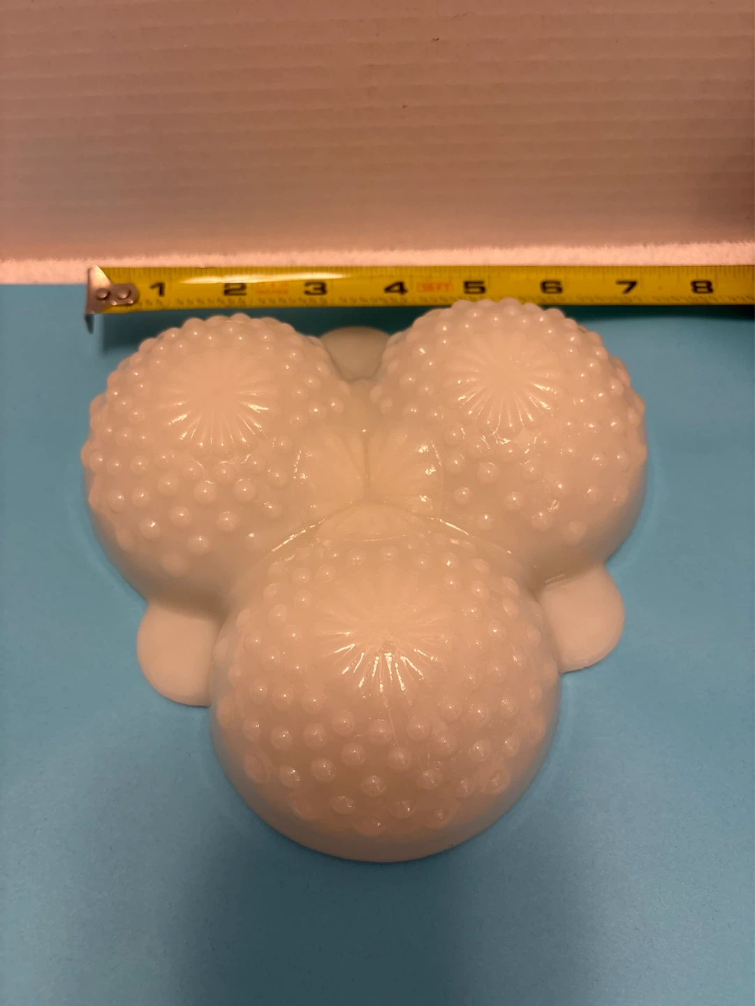 White Milk Glass Hobnail 3-Section Candy Dish - photo 2