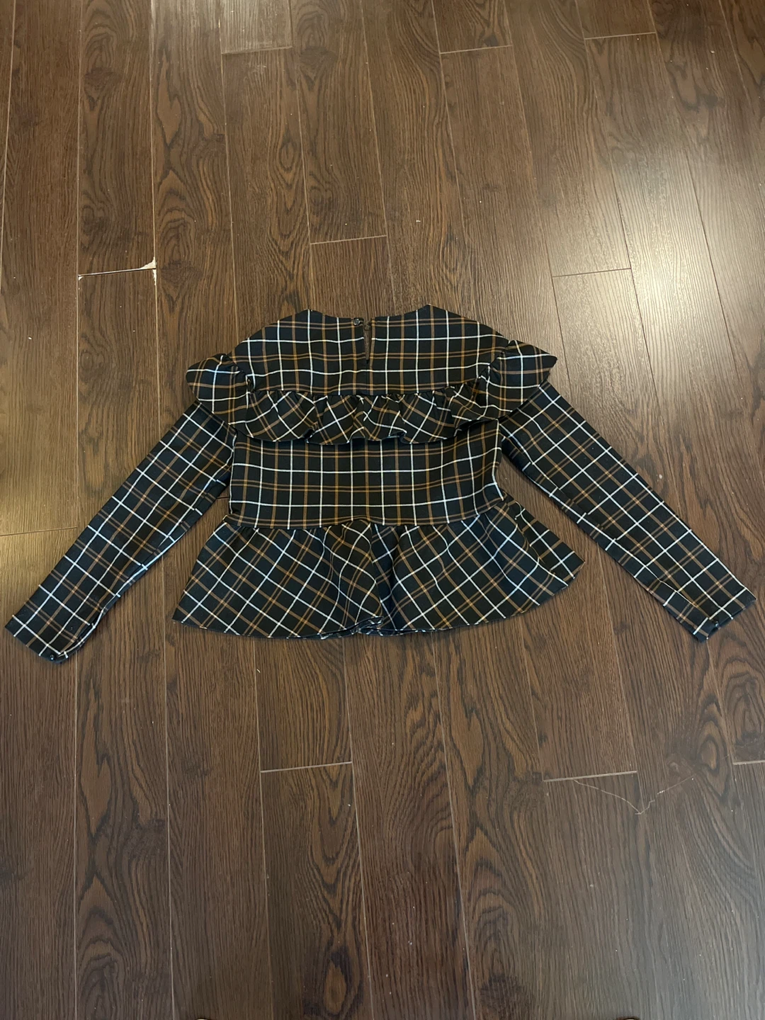 Plaid ruffle top - photo 3