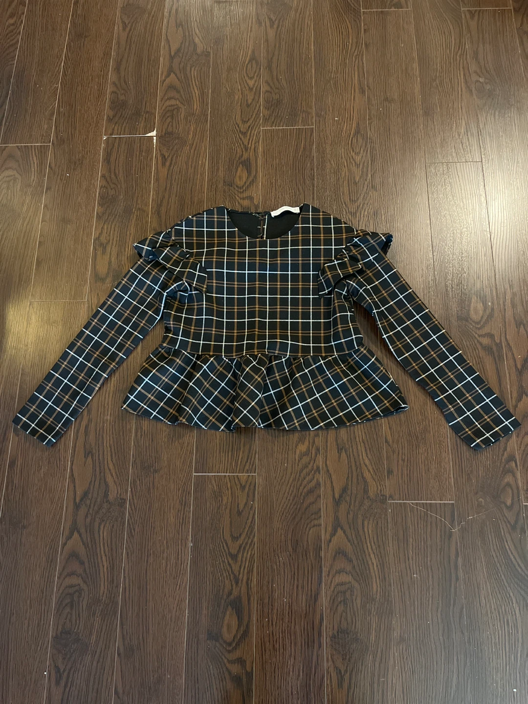 Plaid ruffle top - photo 4