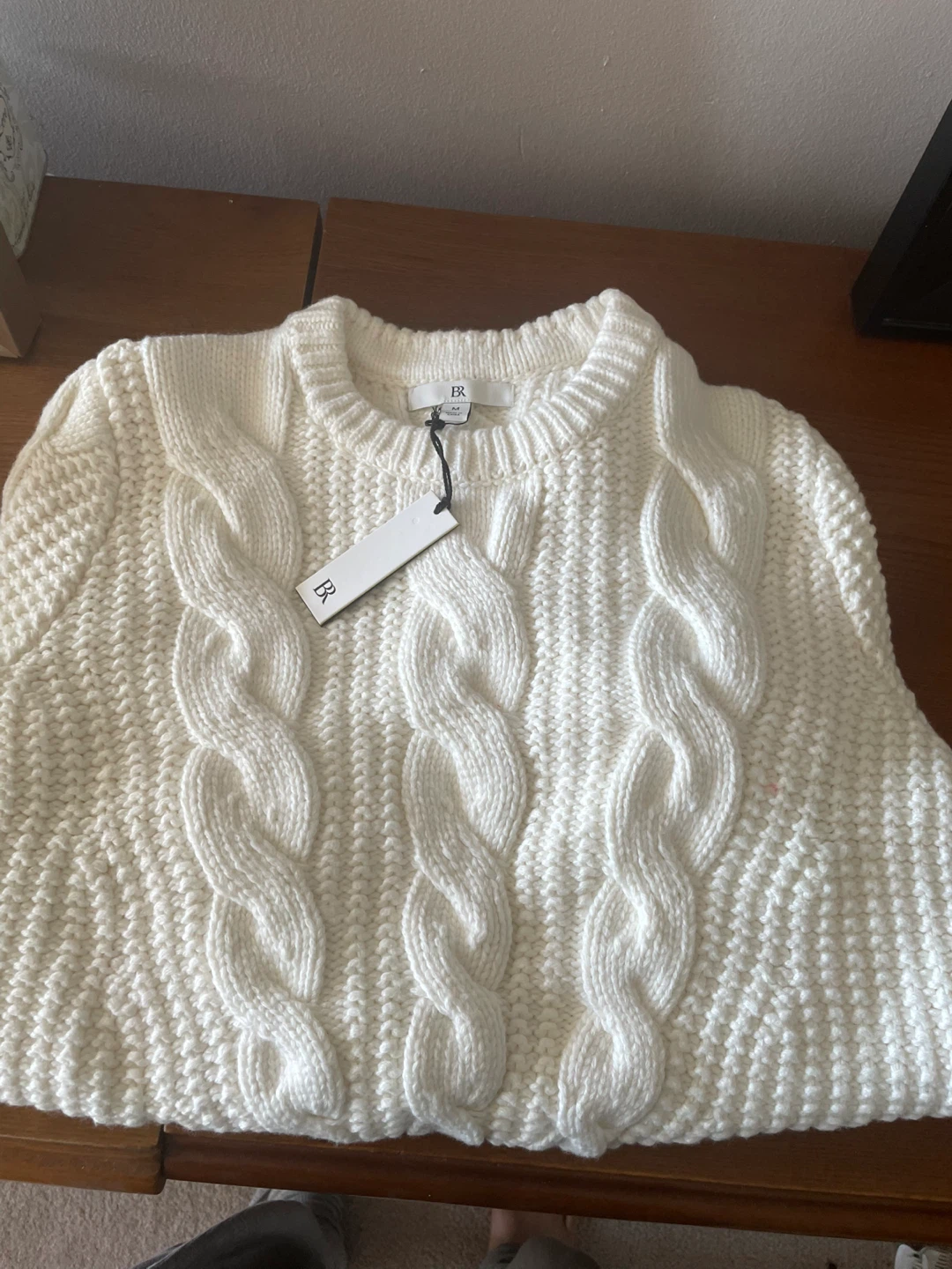Banana Republic Cream Cable Knit Sweater - photo 2