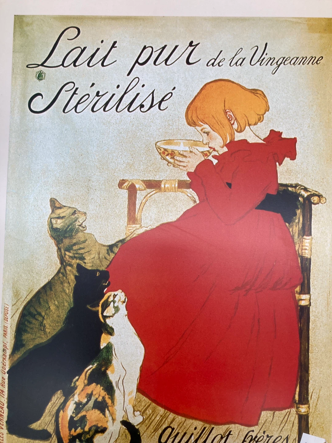Vintage "Lait pur de la Vingeanne" Poster by Steinlen