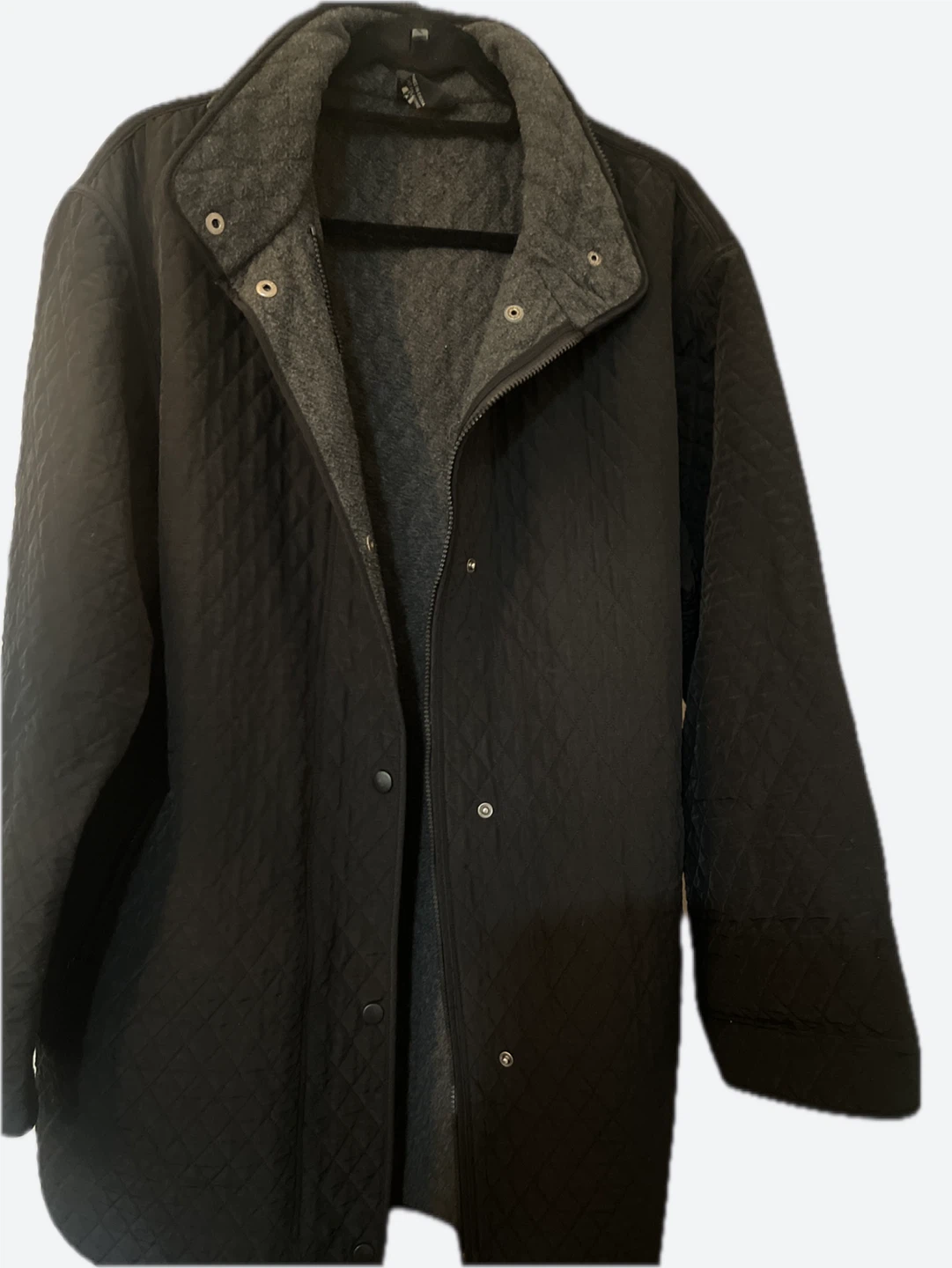 Hilary Radley Quilted Jacket - Black - Size M