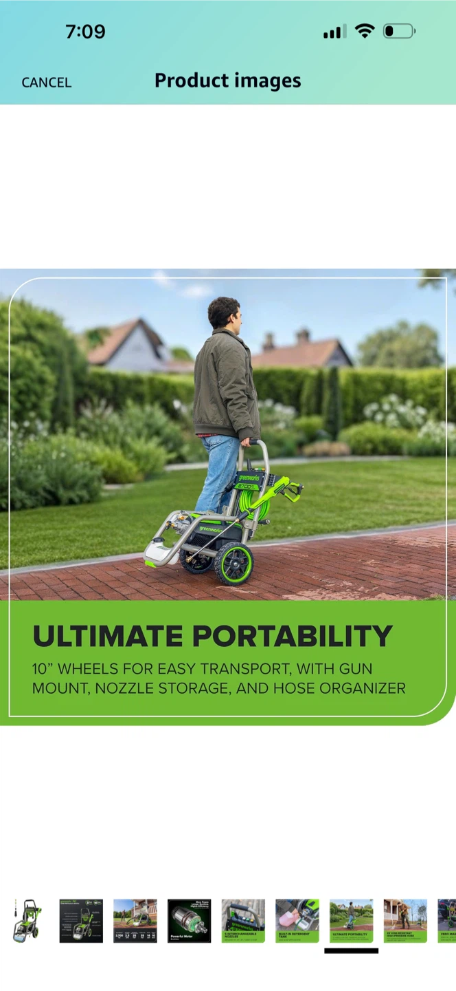 Greenworks 2300 PSI 2.3 GPM Electric Pressure Washer - photo 5
