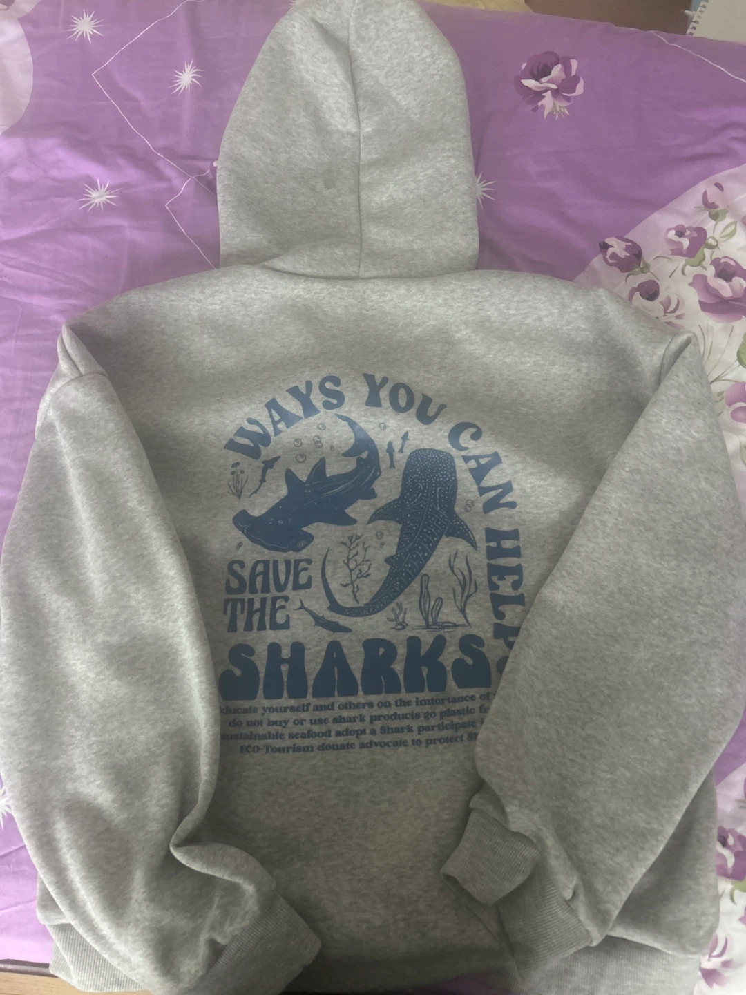 Grey Sharks Hoodie - photo 2