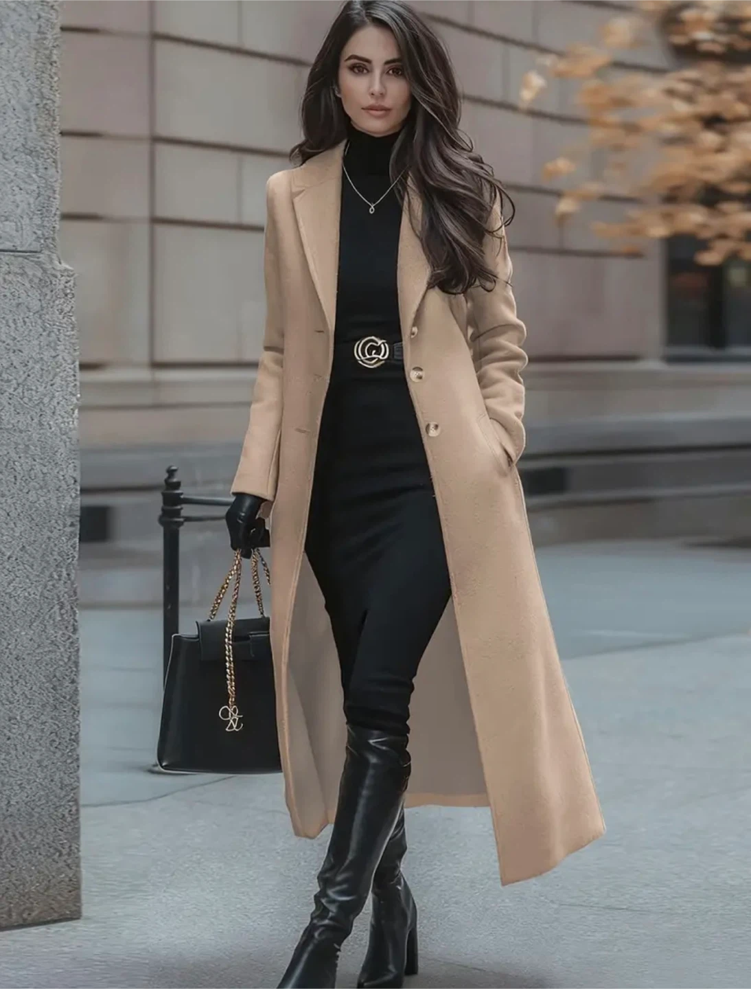 New Beige Long Coat