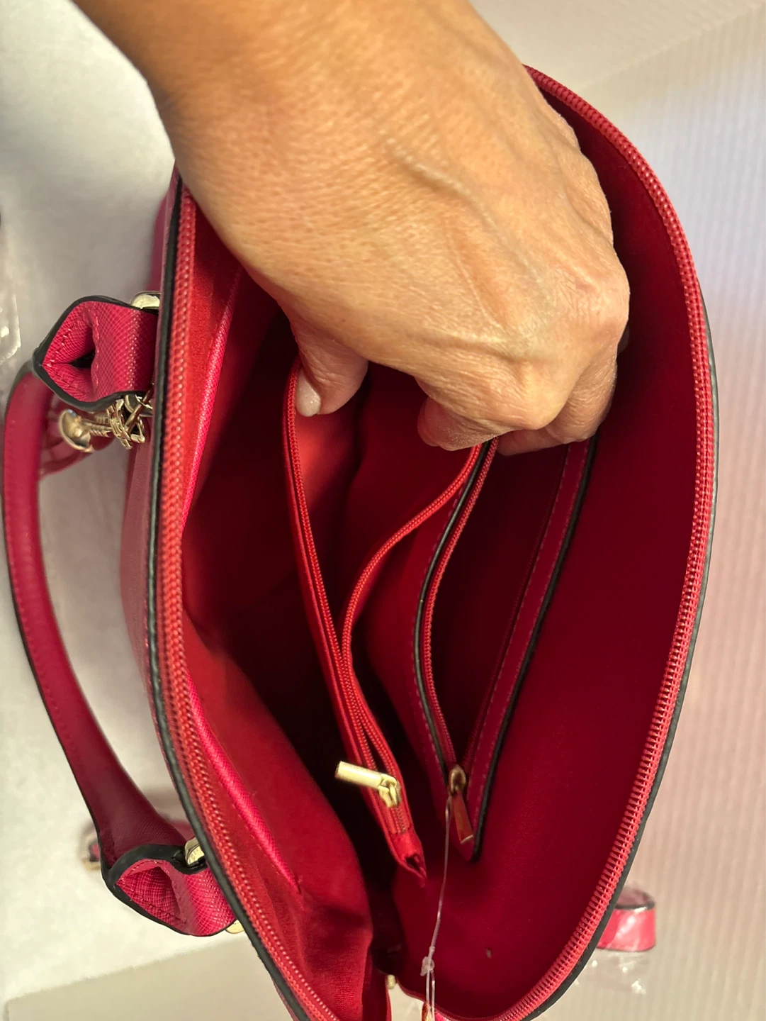 Women's Pink Dome Satchel Handbag with Tassel - photo 5