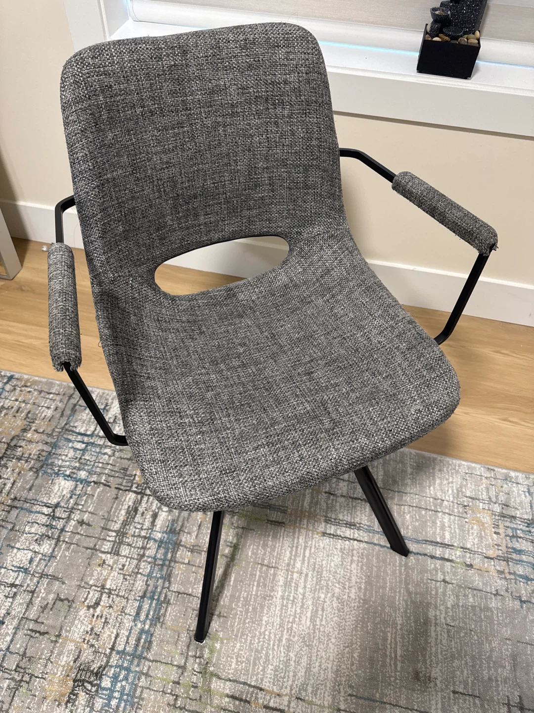 Grey Fabric Accent Chair - photo 2