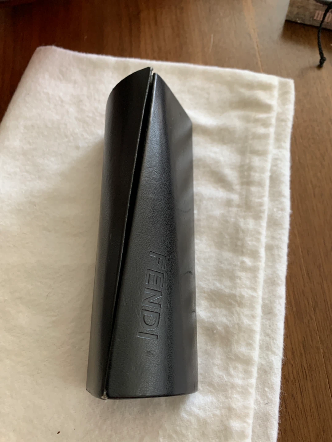 Fendi Black Leather Glasses Case - photo 2
