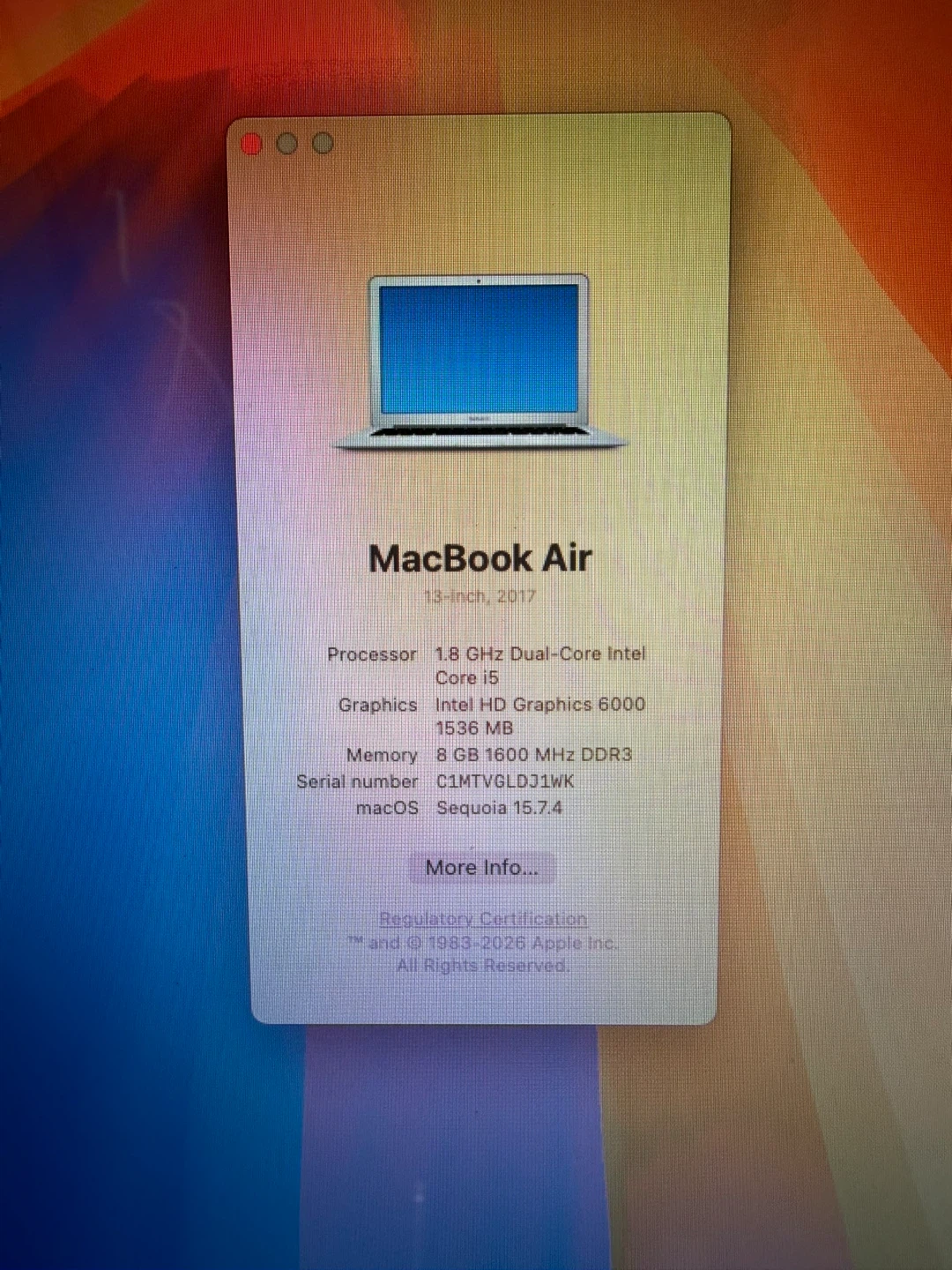 Apple MacBook Air 13-inch 2017 - photo 2