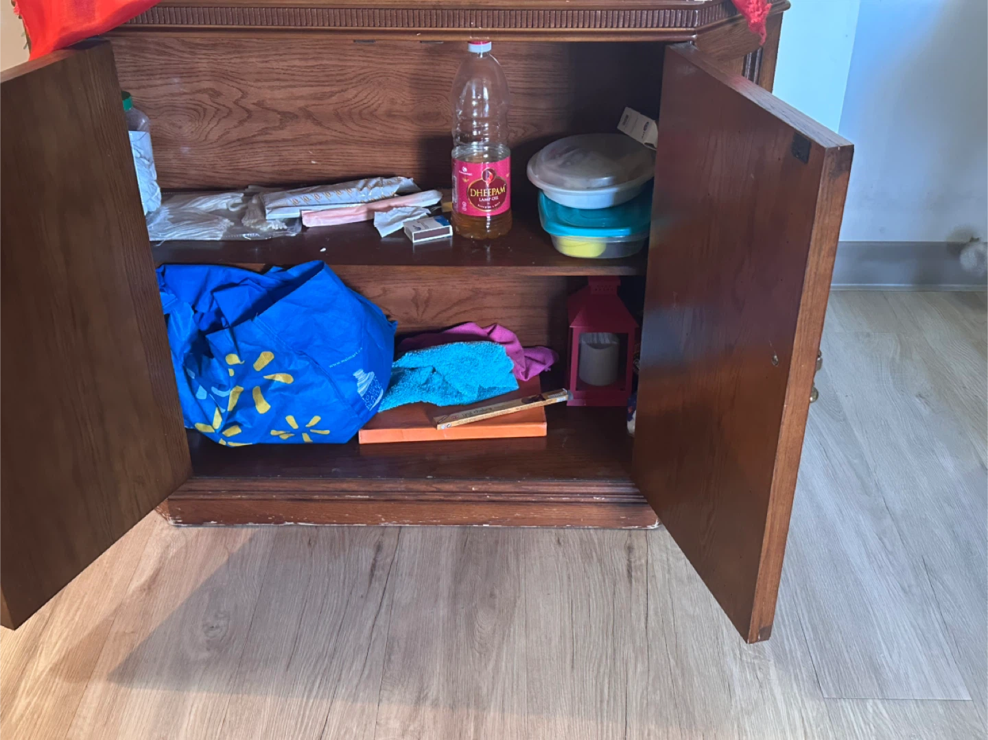 Wooden Cabinet with Double Doors - photo 2