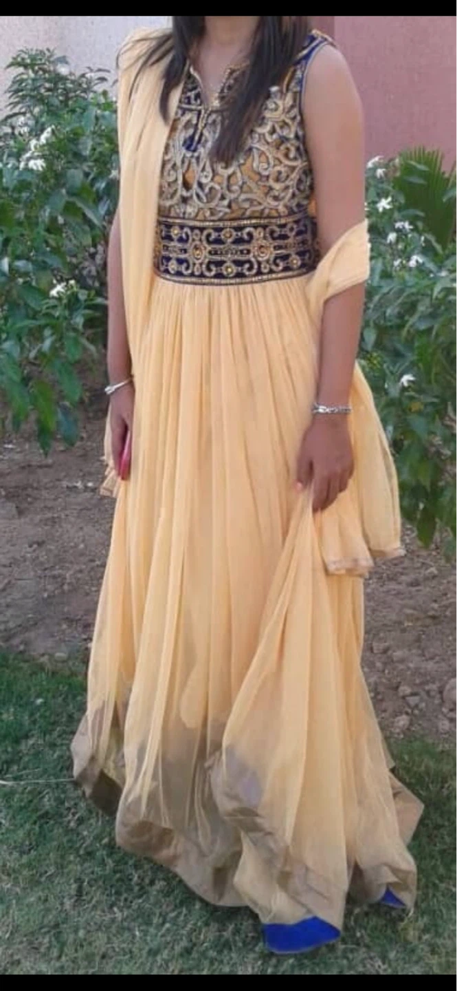 Embellished partywear ethnic dress