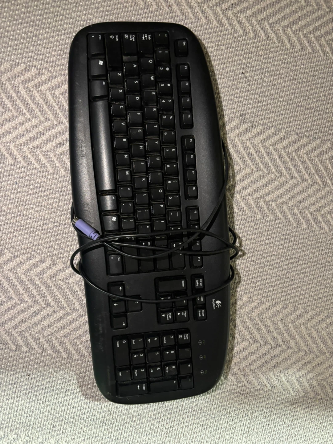 Logitech Black Wired Keyboard