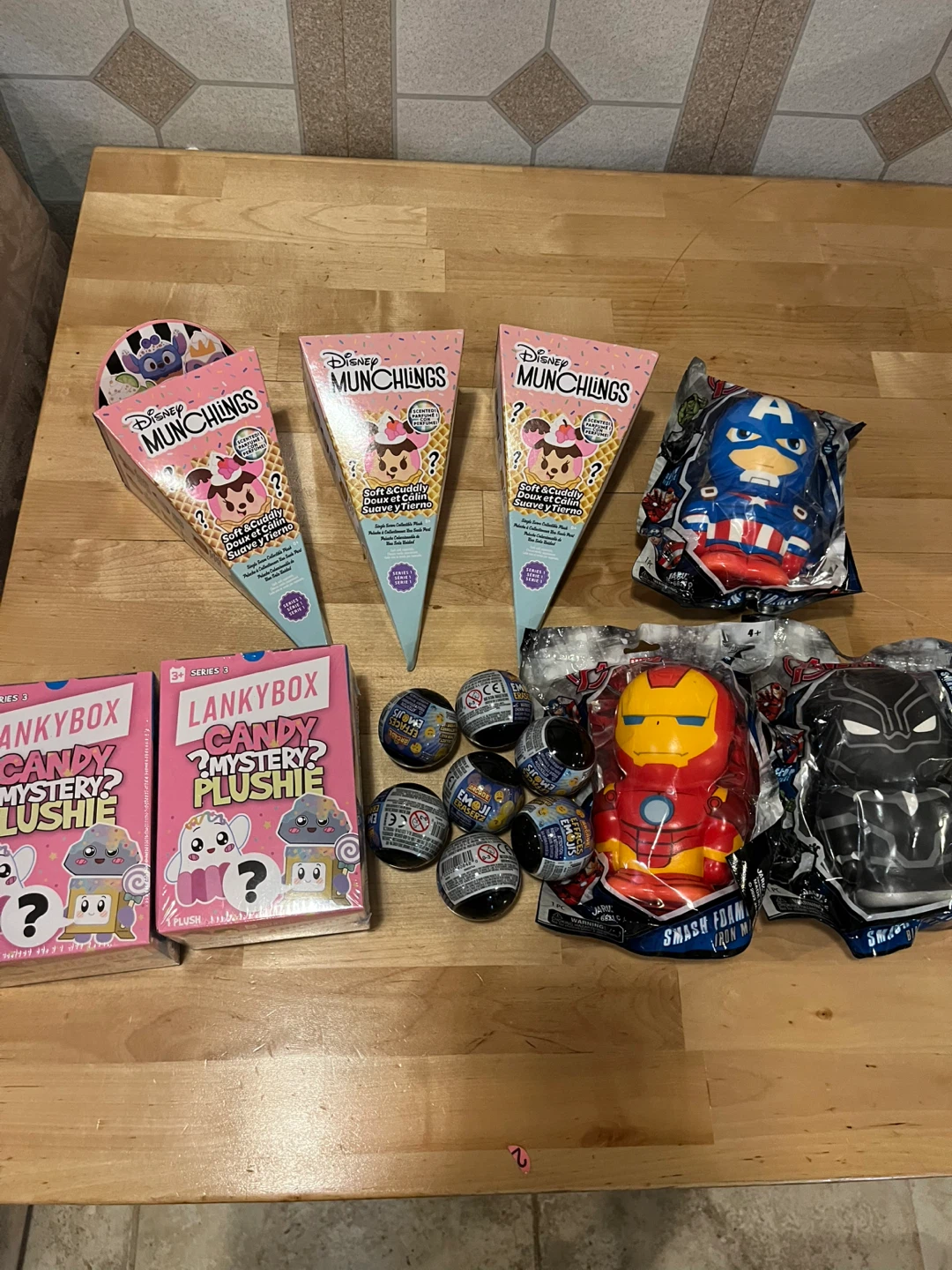 Disney Munchlings & Lankybox Mystery Plushies Lot