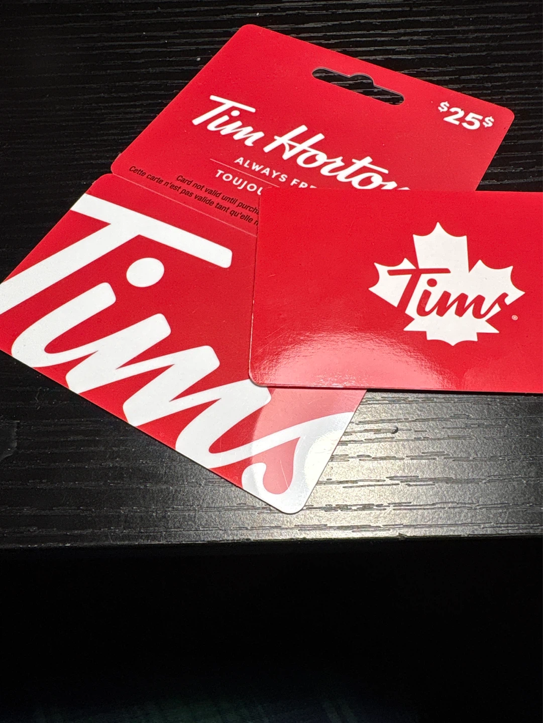 Tim Hortons $25 + $20 Gift Cards